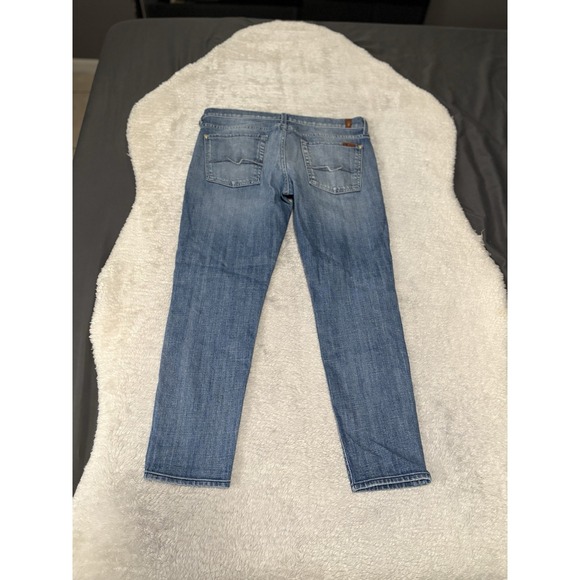 7 For All Mankind Josefina Skinny Boyfriend Womens Denim Jeans Size 29 Act 34 - Picture 2 of 8